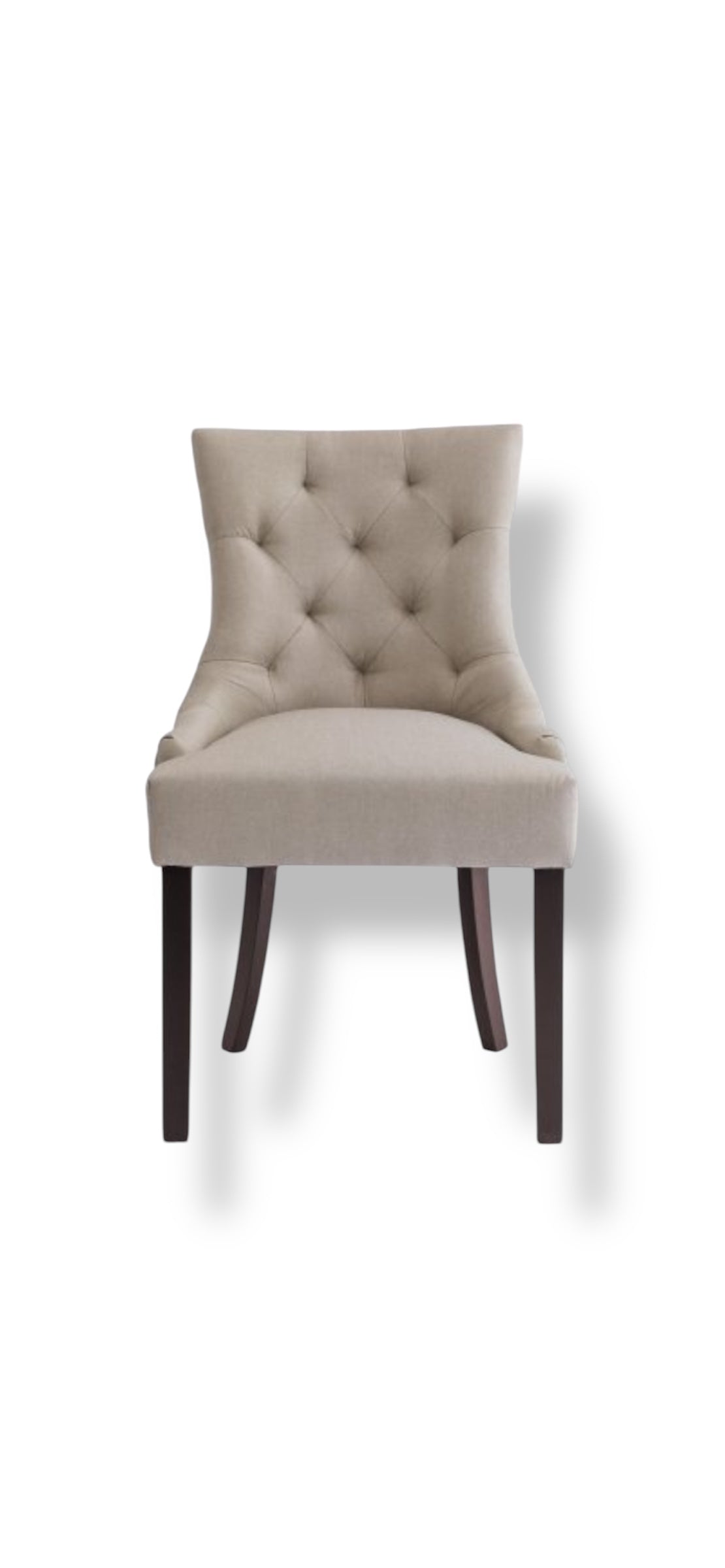 Tuva Stol - Beige med svarta ben